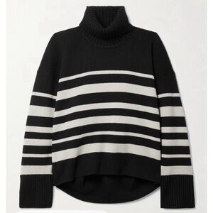 PROENZA SCHOULER Striped wool and cashmere-blend turtleneck sweater‎